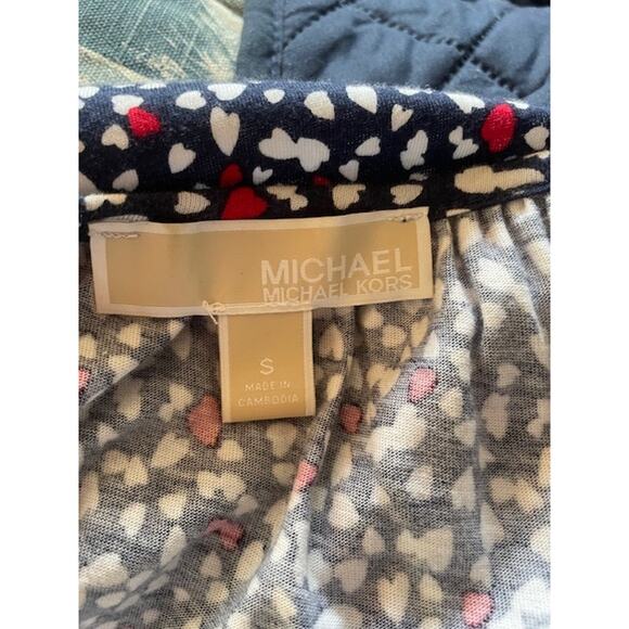 Michael Kors Size Small Crew Neck Blouse 3/4 Bell Sleeves - Picture 5 of 6